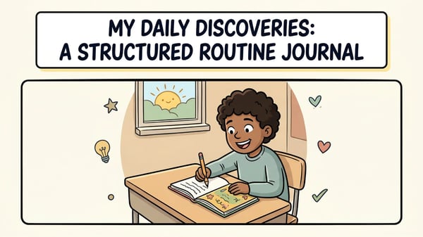Daily Routine Journal for Students - Structured SEL Workbook