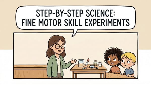 Fine Motor Science Experiments - Step by Step Activities