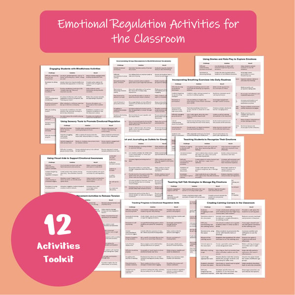 Emotional Regulation Activities for the Classroom