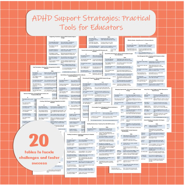 ADHD Support Strategies Practical Tools for Educators