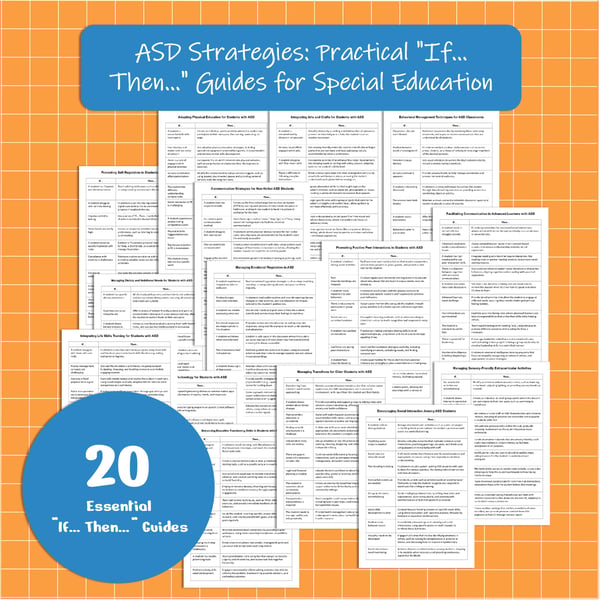 ASD Strategies - If-Then Guides for Special Education