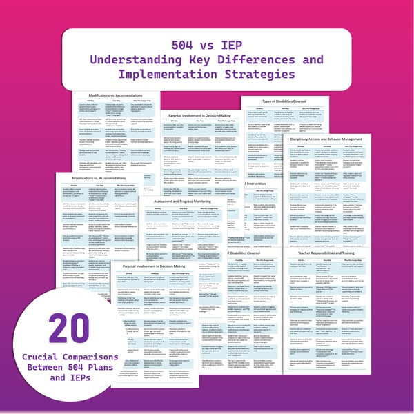 504 vs IEP - Understanding Key Differences and Strategies