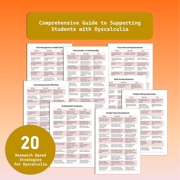Comprehensive Guide to Supporting Students with Dyscalculia