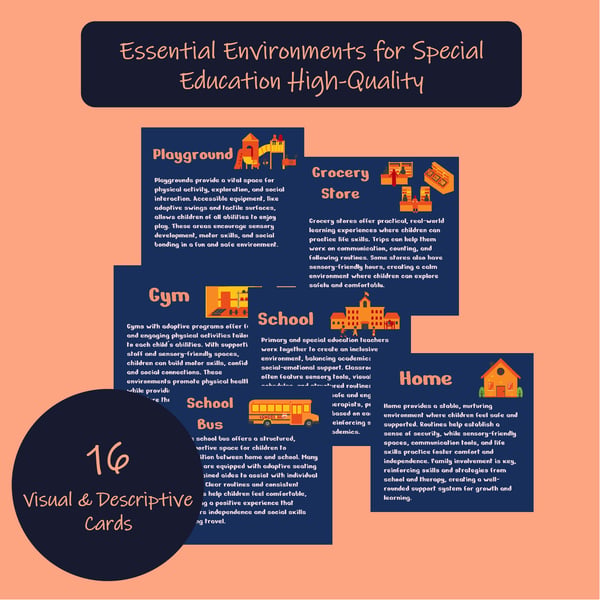 Essential Environments Cards for Special Education