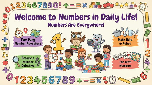 Numbers in Daily Life - Real World Math for Kids