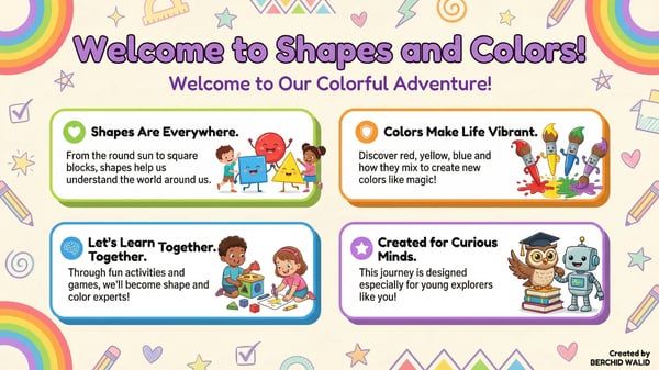 Shapes and Colors for Kids - Preschool Learning Fun
