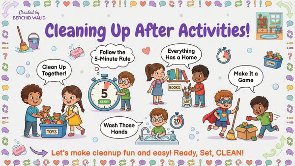 Cleaning Up After Activities: Social Story Kids