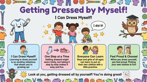 Getting Dressed by Myself: Social Story for Kids