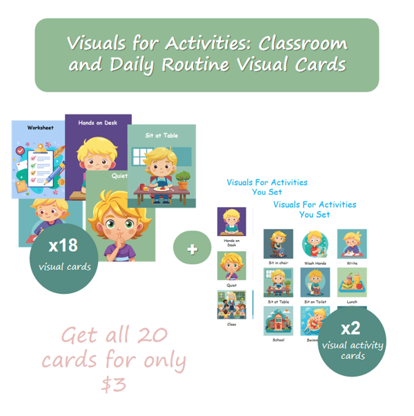 Daily Routine Visual Cards: 20 Activity Cards