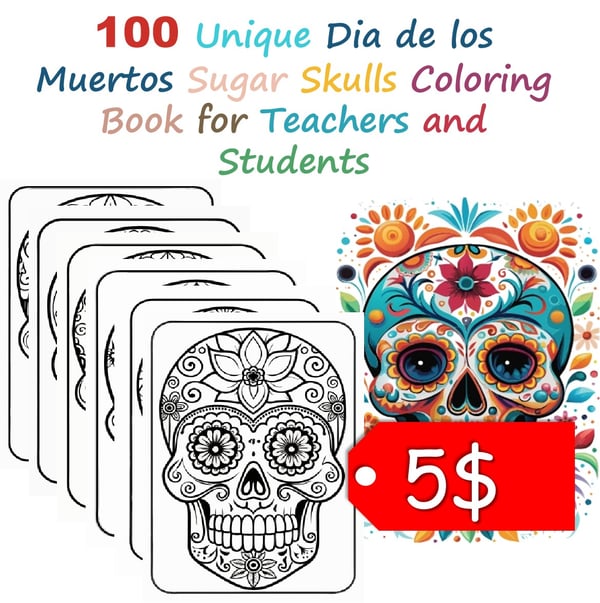 Sugar Skull Coloring Pages: 100 Designs