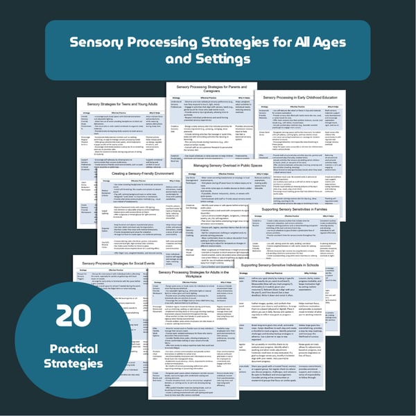 Sensory Processing Strategies for All Ages