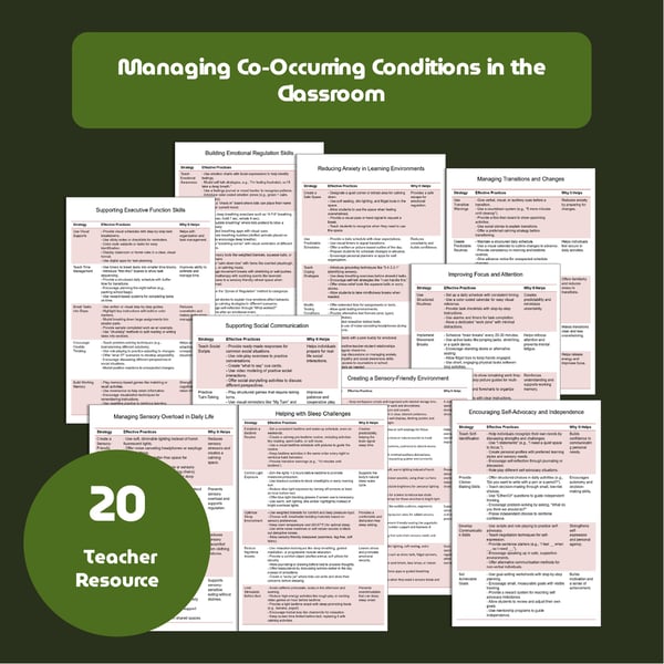 Managing Co-Occurring Conditions: Teacher Guide