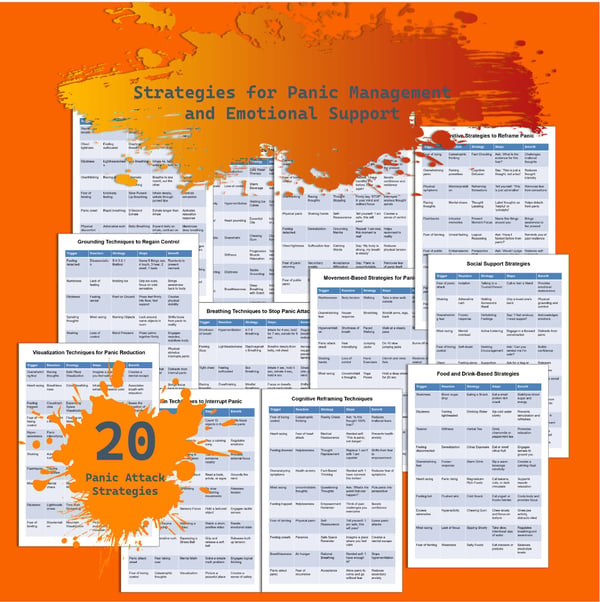 Panic Attack Strategies: 20 Coping Tables