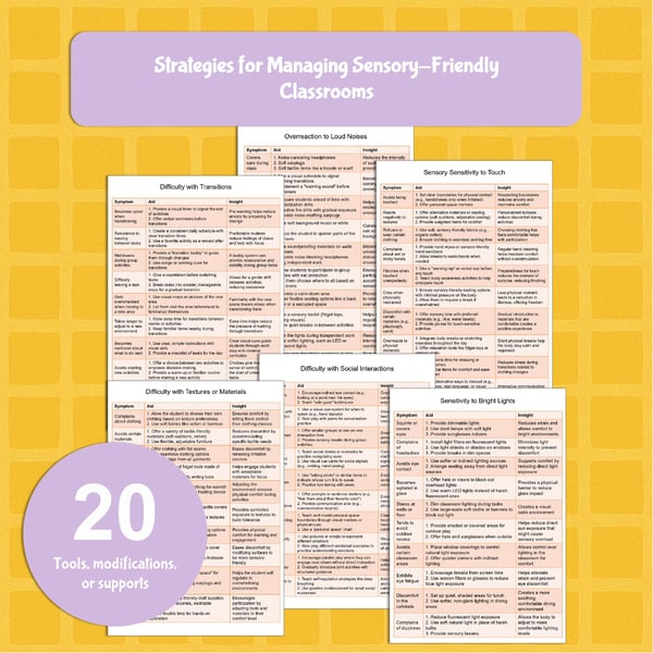 Sensory-Friendly Classroom Strategies: 20 Tools