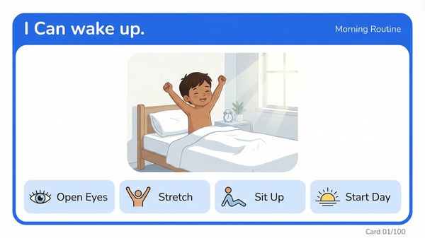 "I Can" Daily Routine Visual Cards: 100 Independence-Building Skills