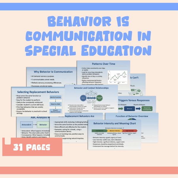 Behavior Is Communication in Special Education