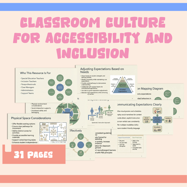Classroom Culture for Accessibility and Inclusion