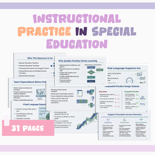 Instructional Practice in Special Education