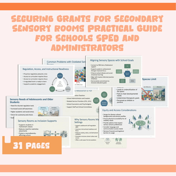 Securing Grants for Secondary Sensory Rooms: A Practical Guide for Schools, SPED Teams, and Administrators