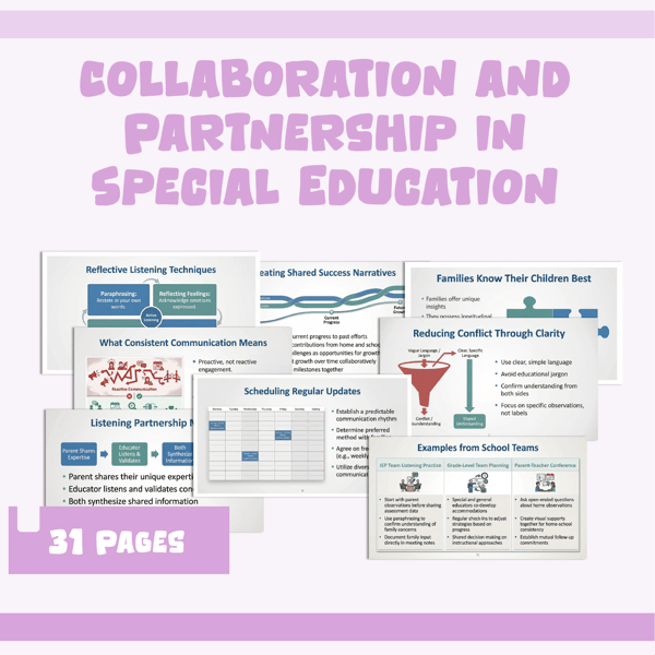 The Power of Partnership: A Guide to Collaboration in Special Education