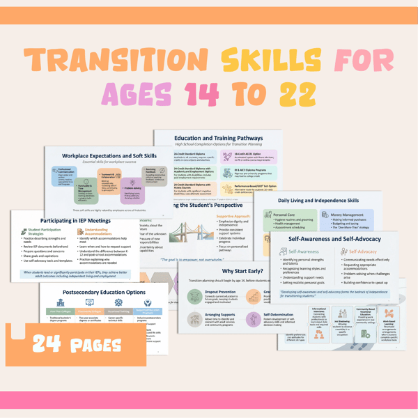 Transition Skills for Ages 14–22: Preparing Students for Life After School