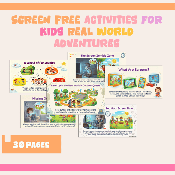 Screen Free Activities for Kids: Real World Adventures
