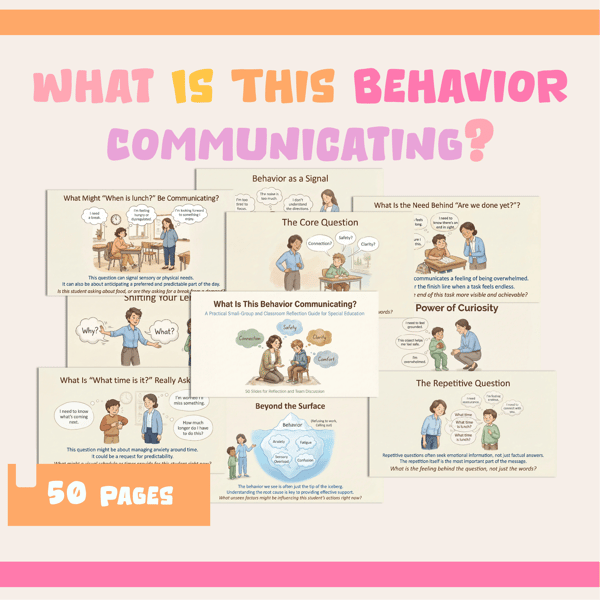 What Is This Behavior Communicating? A Practical Reflection Guide