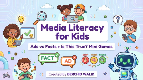 Media Literacy for Kids: Ads vs Facts + Is This True? Mini Games