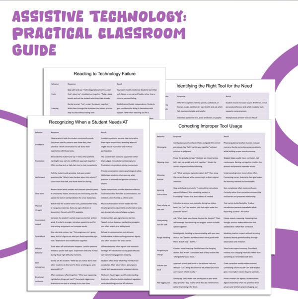 Assistive Technology: Practical Classroom Guide