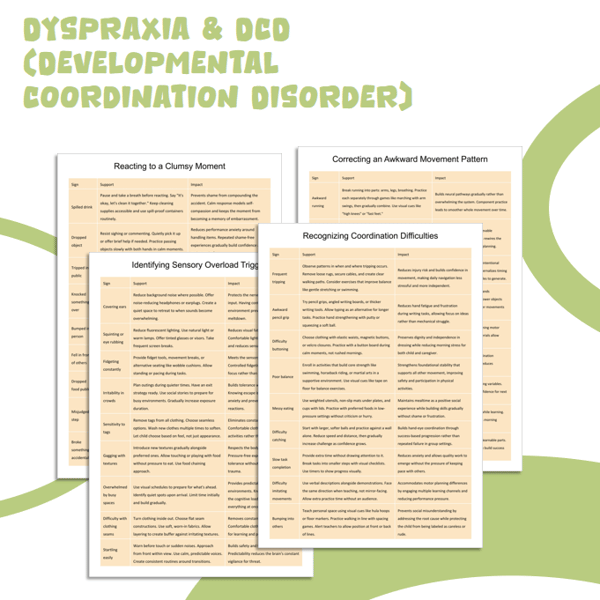 Dyspraxia & DCD (Developmental Coordination Disorder)