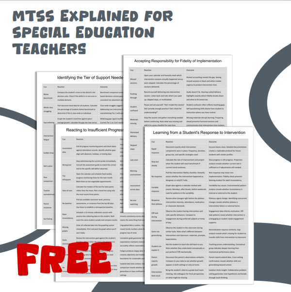 MTSS Explained for Special Education Teachers
