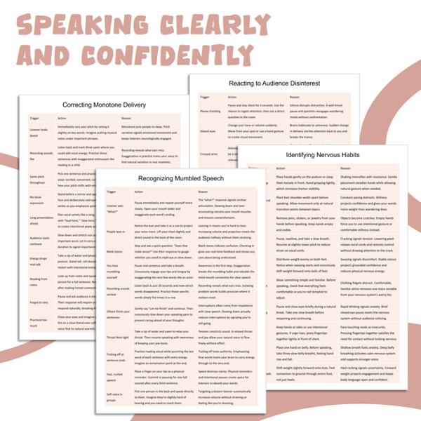 Speaking Clearly and Confidently
