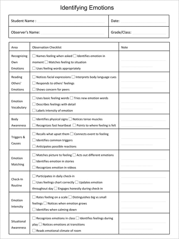 Emotional Regulation Lesson Plans