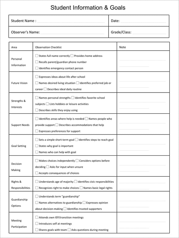 Transition-to-Adulthood Planning Workbook