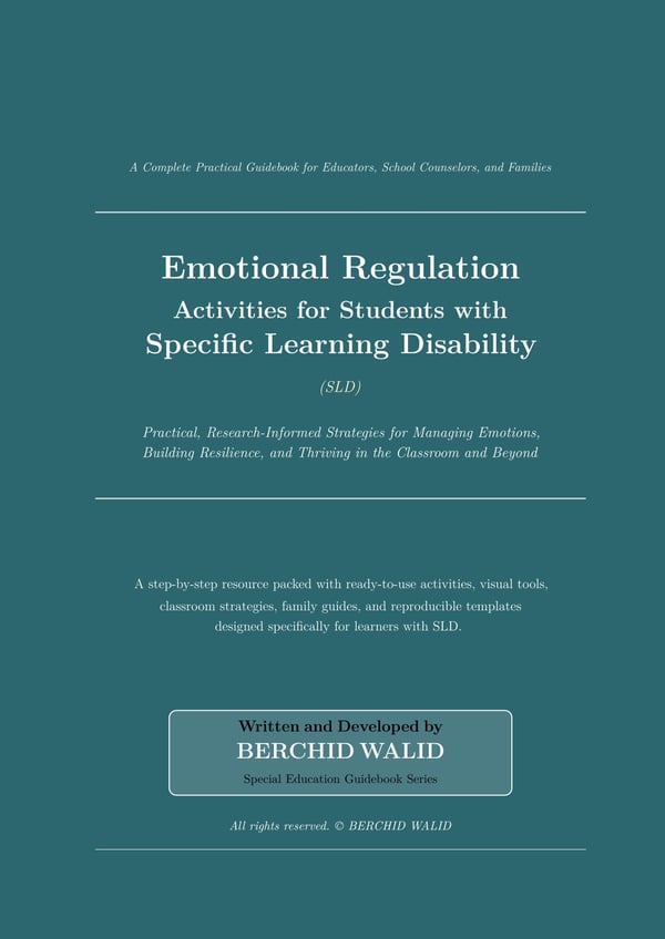 Emotional Regulation Activities for Students with Specific Learning Disability (SLD)