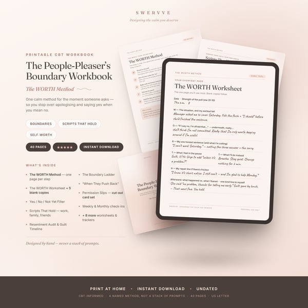 The People‑Pleaser’s Boundary Workbook