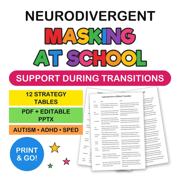 Masking at School | Supporting Neurodivergent Students Through Change