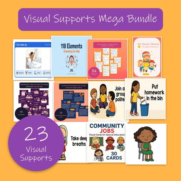 Visual Supports Mega Bundle | 23 Visual Support Resources for Special Education