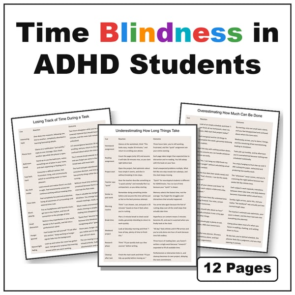 Time Blindness in ADHD Students | Time Management Strategies