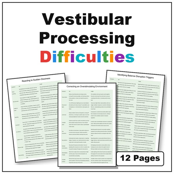 Vestibular Processing Difficulties | Movement and Balance Strategies
