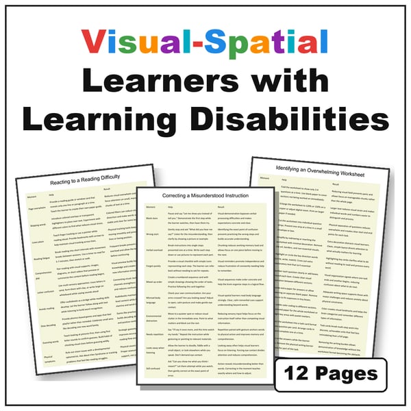 Visual-Spatial Learners with Learning Disabilities | Visual Learning Strategies