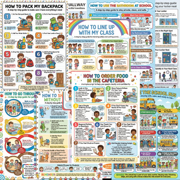 Practical How-To Daily Life Skills Posters | 10 Classroom Posters