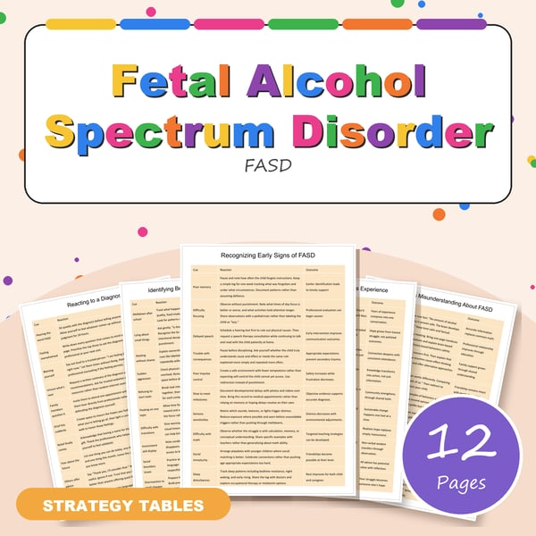Fetal Alcohol Spectrum Disorder (FASD) | Caregiver & Educator Strategy Tables