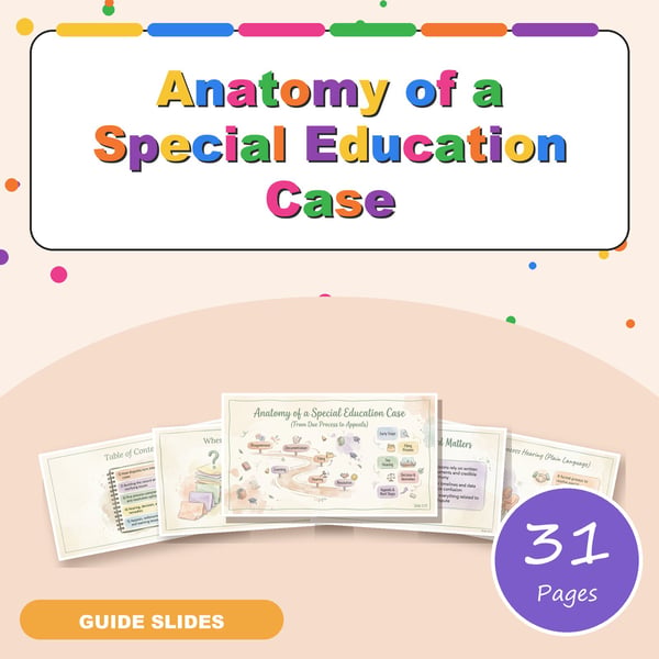 Anatomy of a Special Education Case | From Due Process to Appeals Explained
