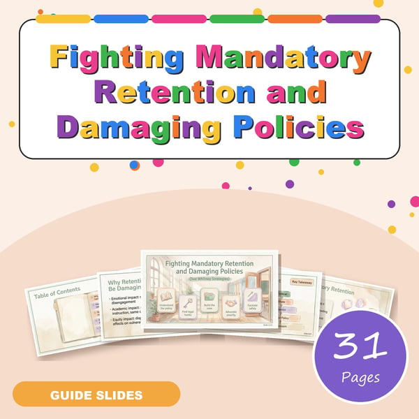 Fighting Mandatory Retention and Damaging Policies | Sue Whitney Advocacy Strategies