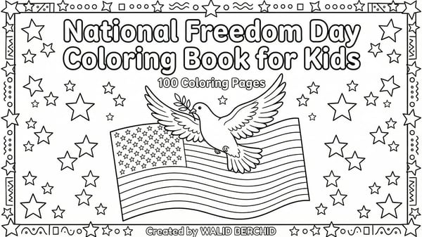 National Freedom Day Coloring Book for Kids | Free February Coloring Pages