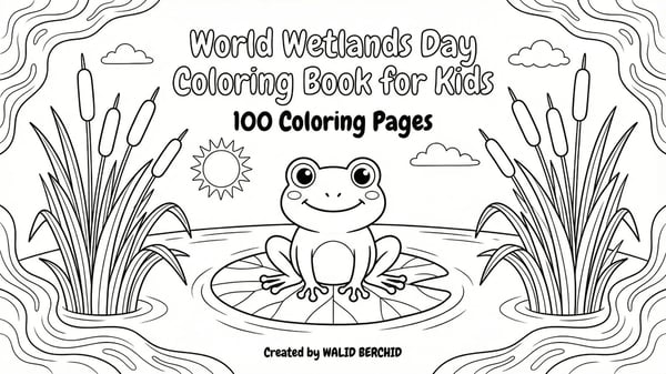 World Wetlands Day Coloring Book for Kids | Free February Coloring Pages
