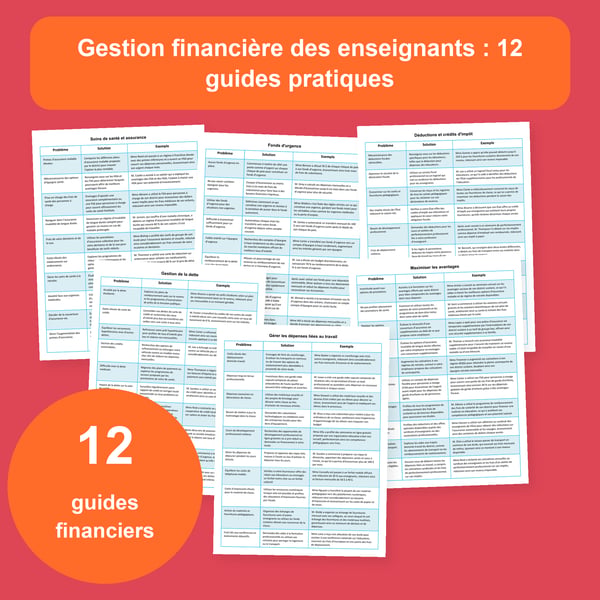 Gestion financière des enseignants : 12 tableaux pratiques | PDF + PowerPoint
