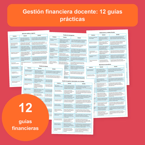 Finanzas para docentes: 12 tablas prácticas | PDF + PowerPoint