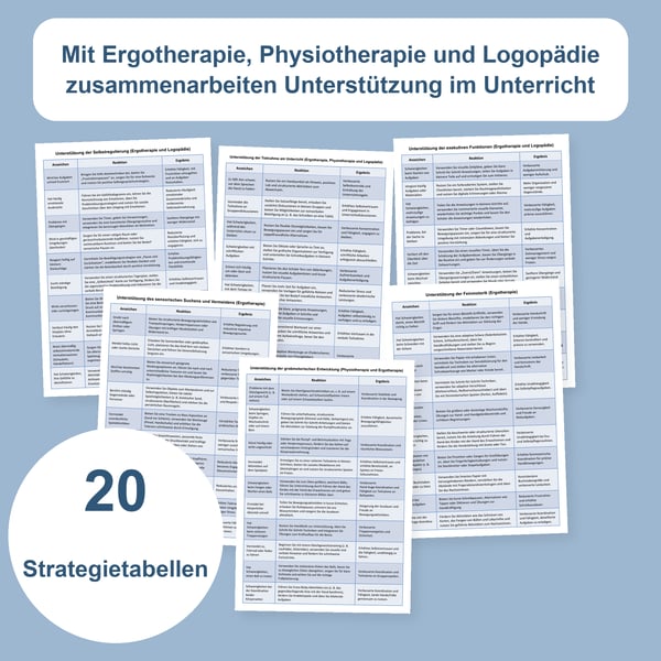 Mit therapeutischen Fachkräften zusammenarbeiten: 20 Tabellen | PDF + PowerPoint